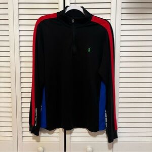 Polo Ralph Lauren Large Pima Soft Touch Half Zip Pullover Black Green Blue Red